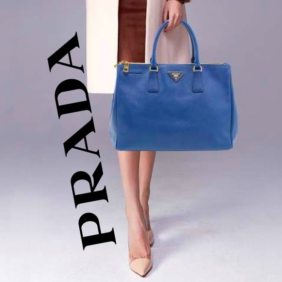 PRADA Saffiano Large Lux Galleria Double Zip Tote - Picture 1 of 15